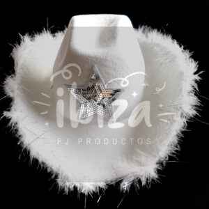Sombrero Cowboy Estrella C/ Plumas