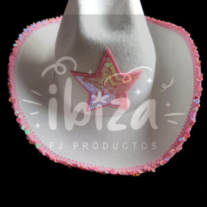 Sombrero Cowboy Estrella C/ Brillo