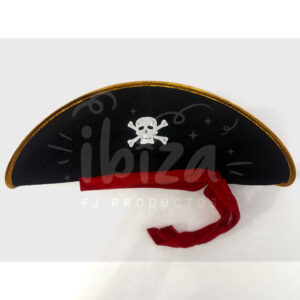 Sombrero Pirata Flexible Terciopelo