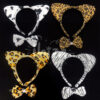 Set Vincha Animal Print Con Moño