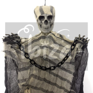 Muñeco Colgante - Preso Calavera Con Cadena