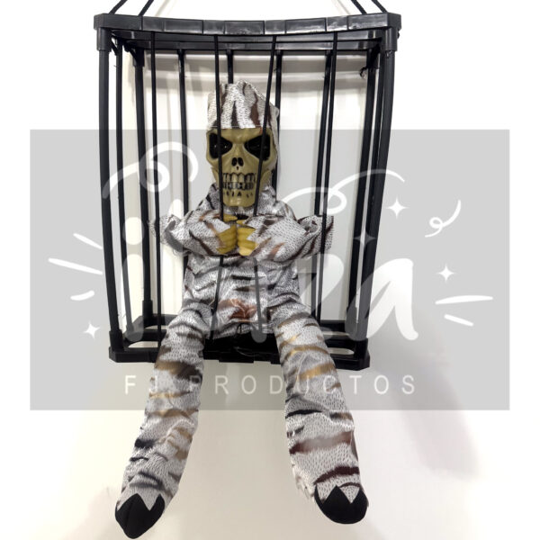 Muñeco Animatronic Enjaulado Con Movimiento, Luz y Sonido - Image 4