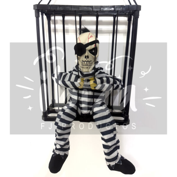 Muñeco Animatronic Enjaulado Con Movimiento, Luz y Sonido - Image 5