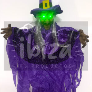Muñeco Animatronic Bruja Con Movimiento, Luz y Sonido