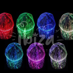 Gorra Con Luz - Fibra Optica - Carga USB